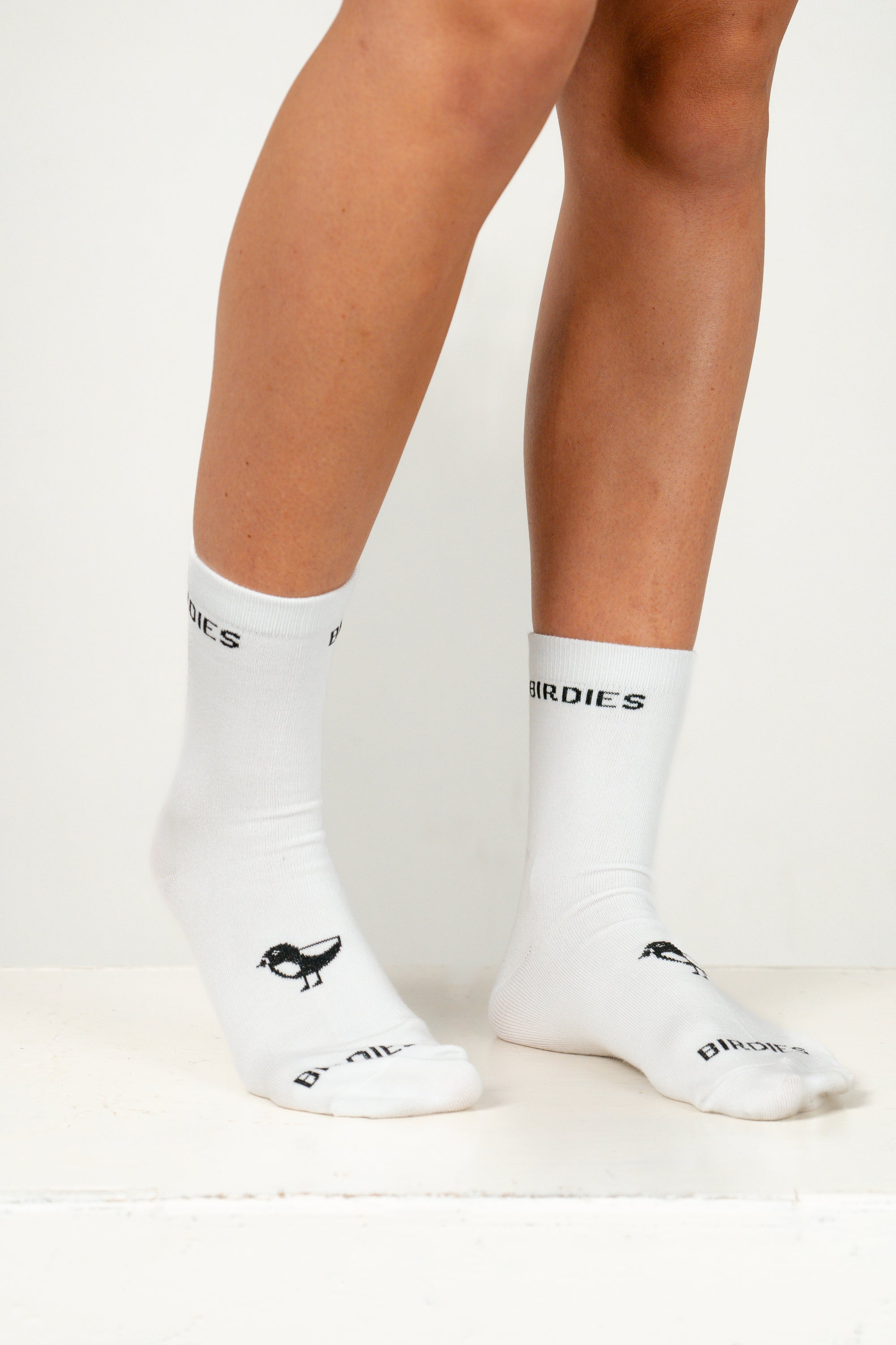 5 pack Birdies Bamboo WHITE Long Socks