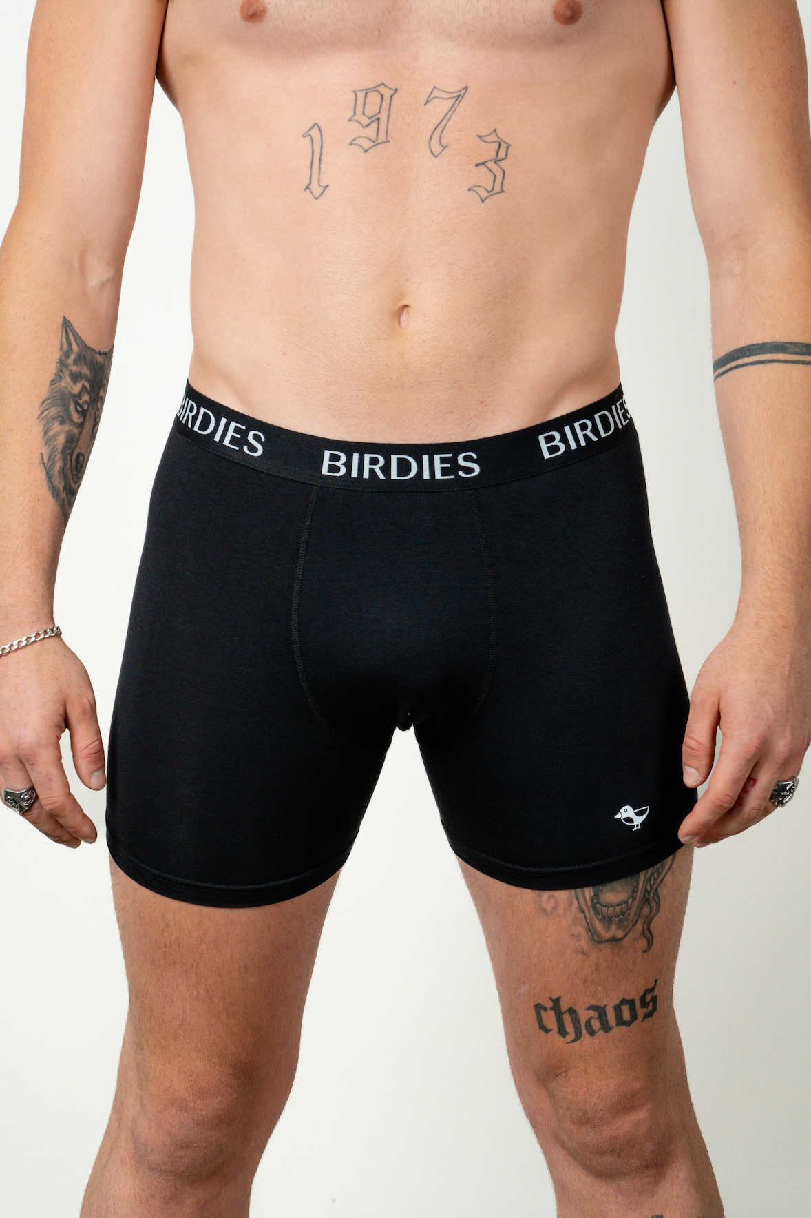 5 Pack Birdies Bamboo BLACK Trunks