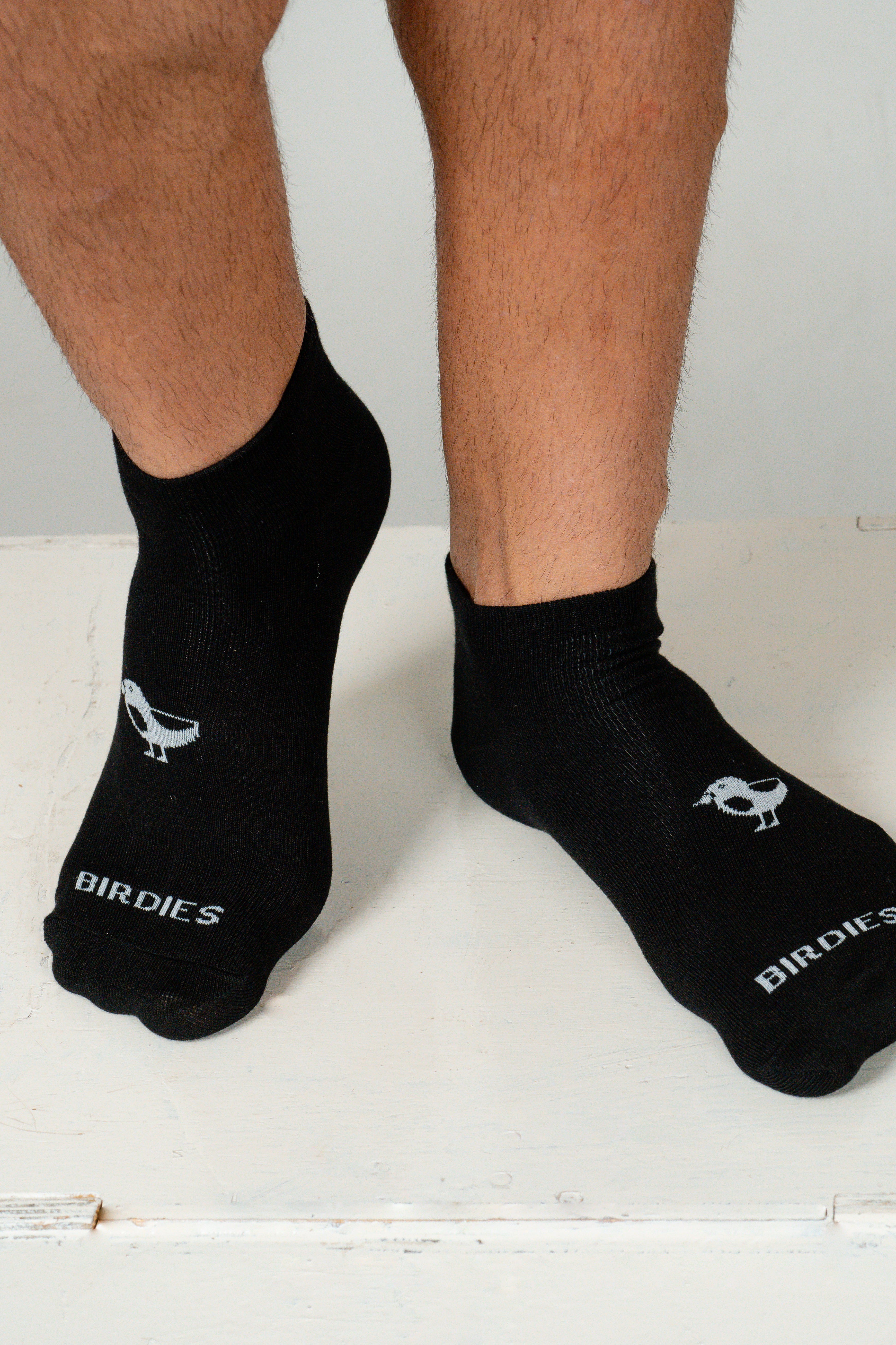 5 pack Birdies Bamboo BLACK short socks