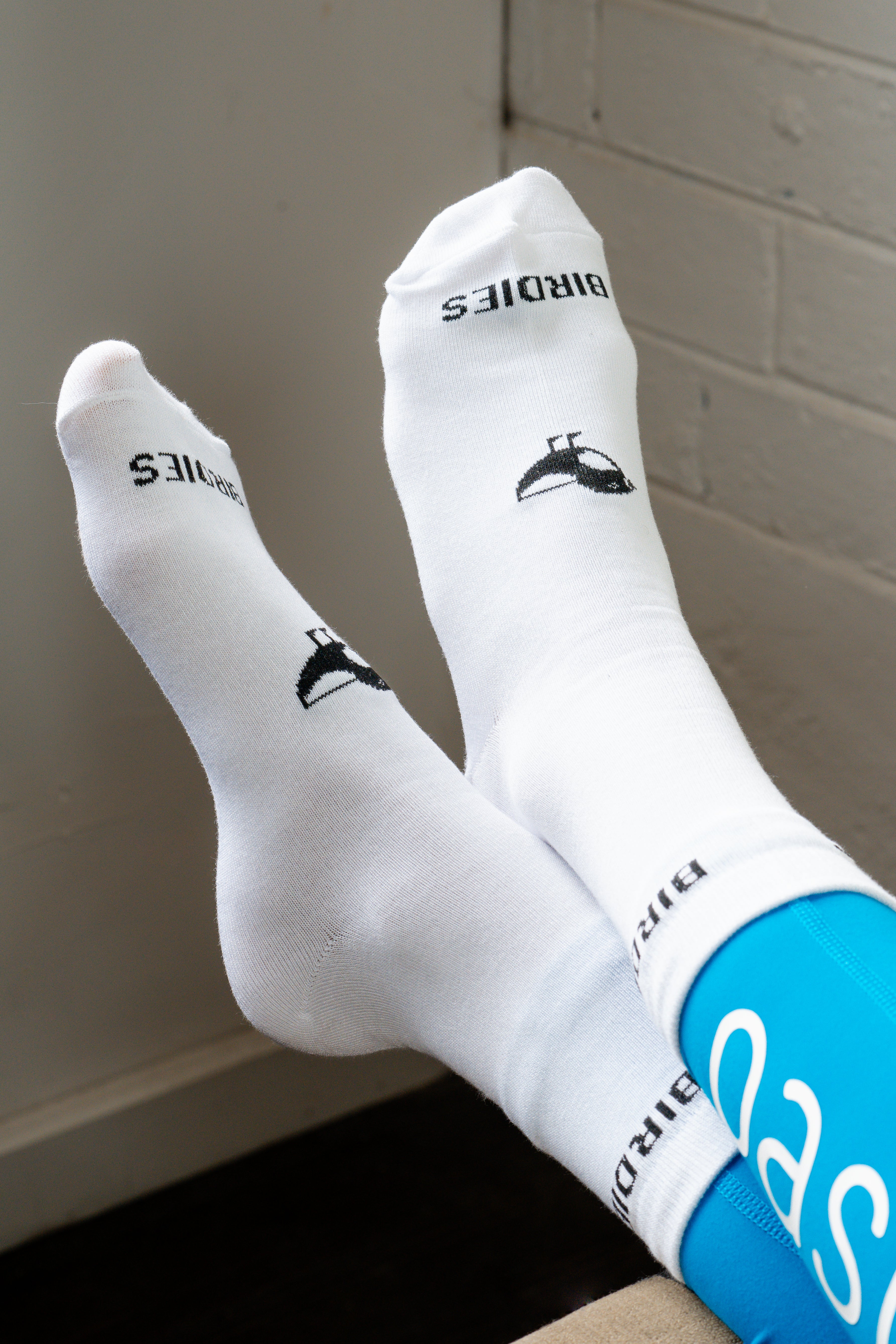 5 pack Birdies Bamboo WHITE Long Socks