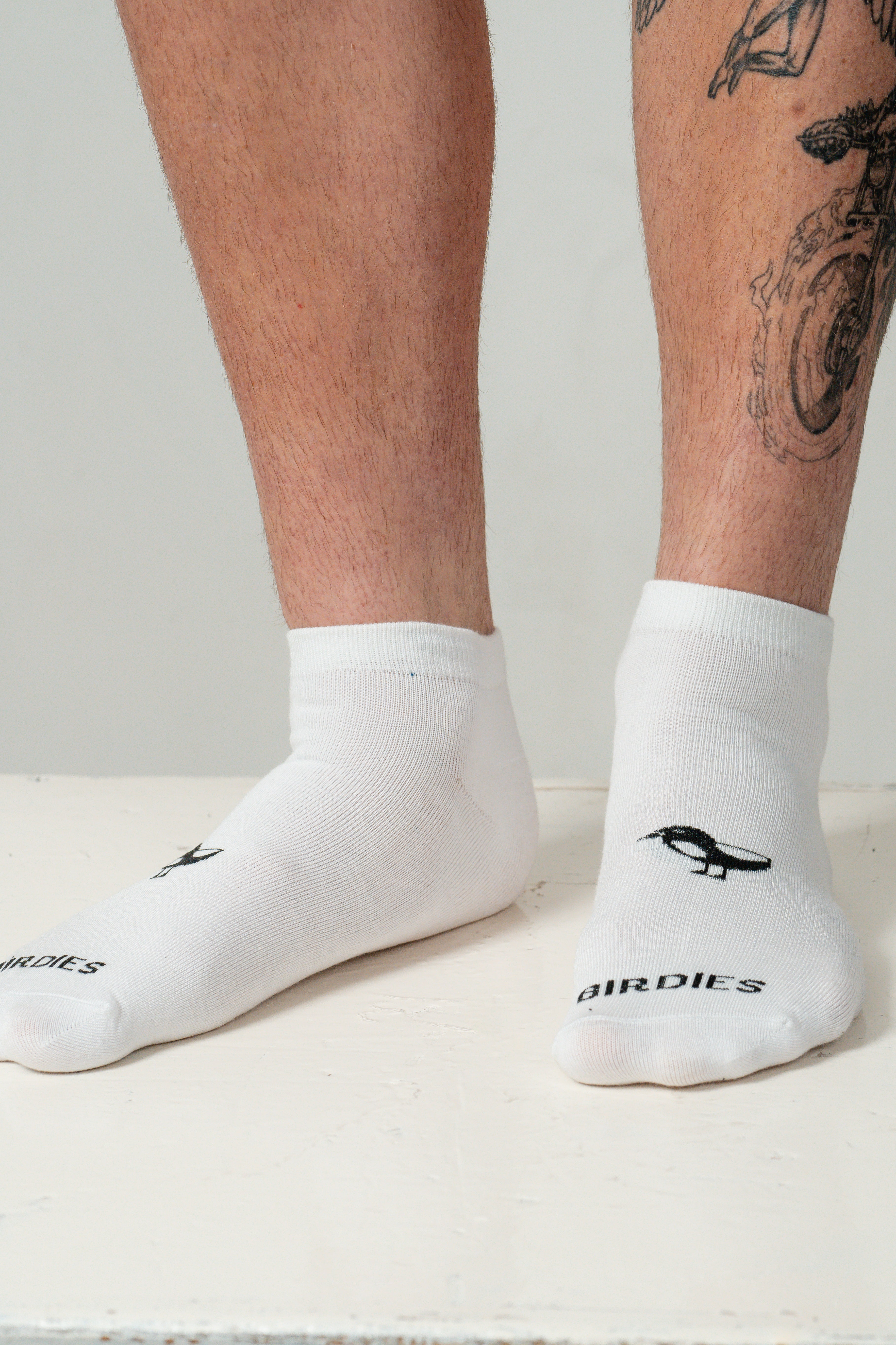 5 pack Birdies Bamboo WHITE short socks