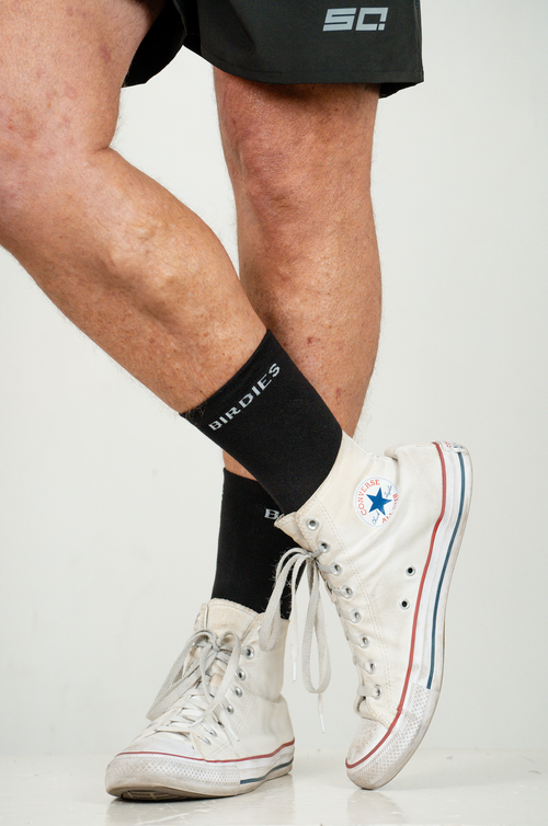 5 pack Birdies Bamboo BLACK long socks