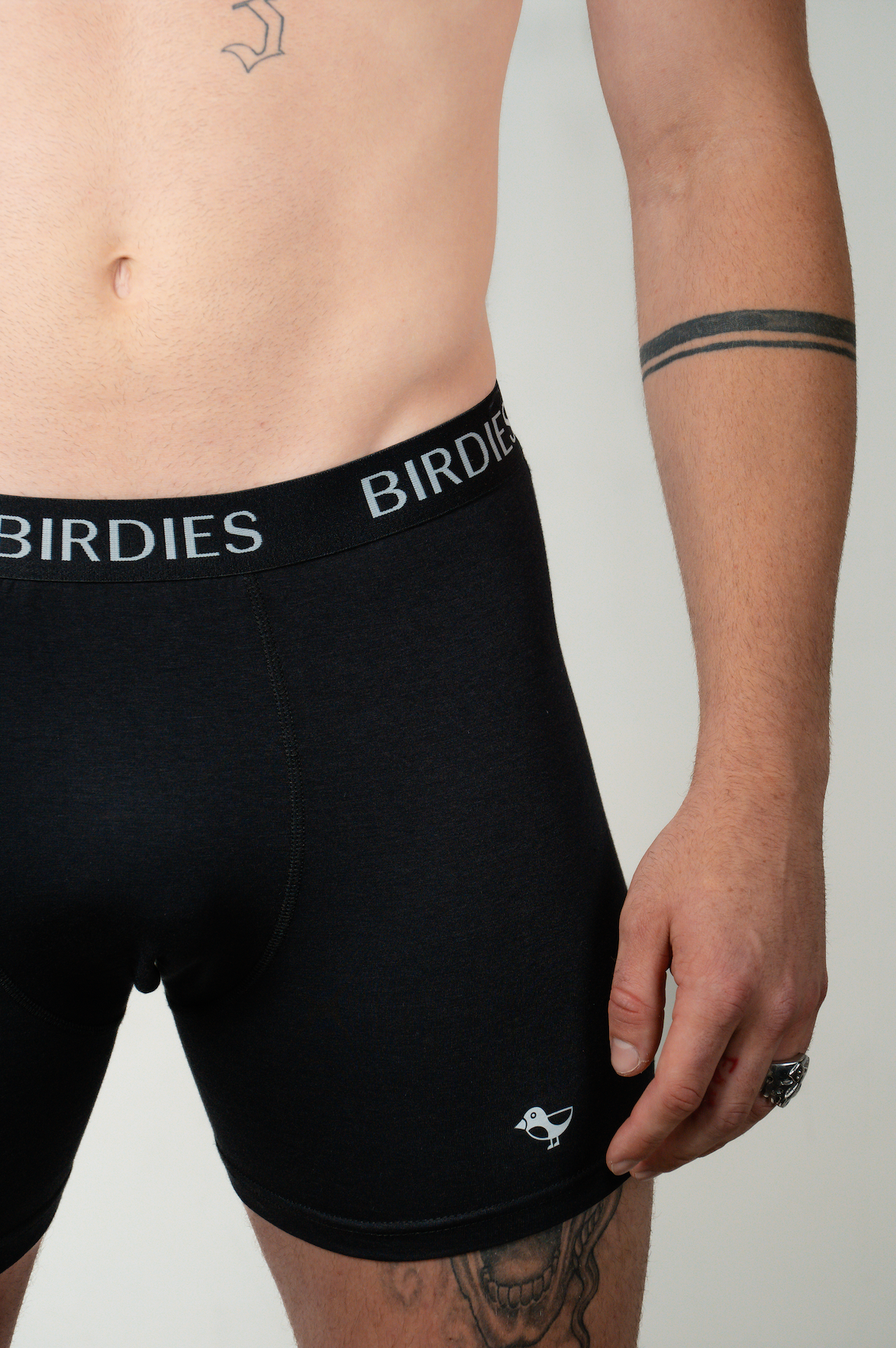 5 Pack Birdies Bamboo BLACK Trunks