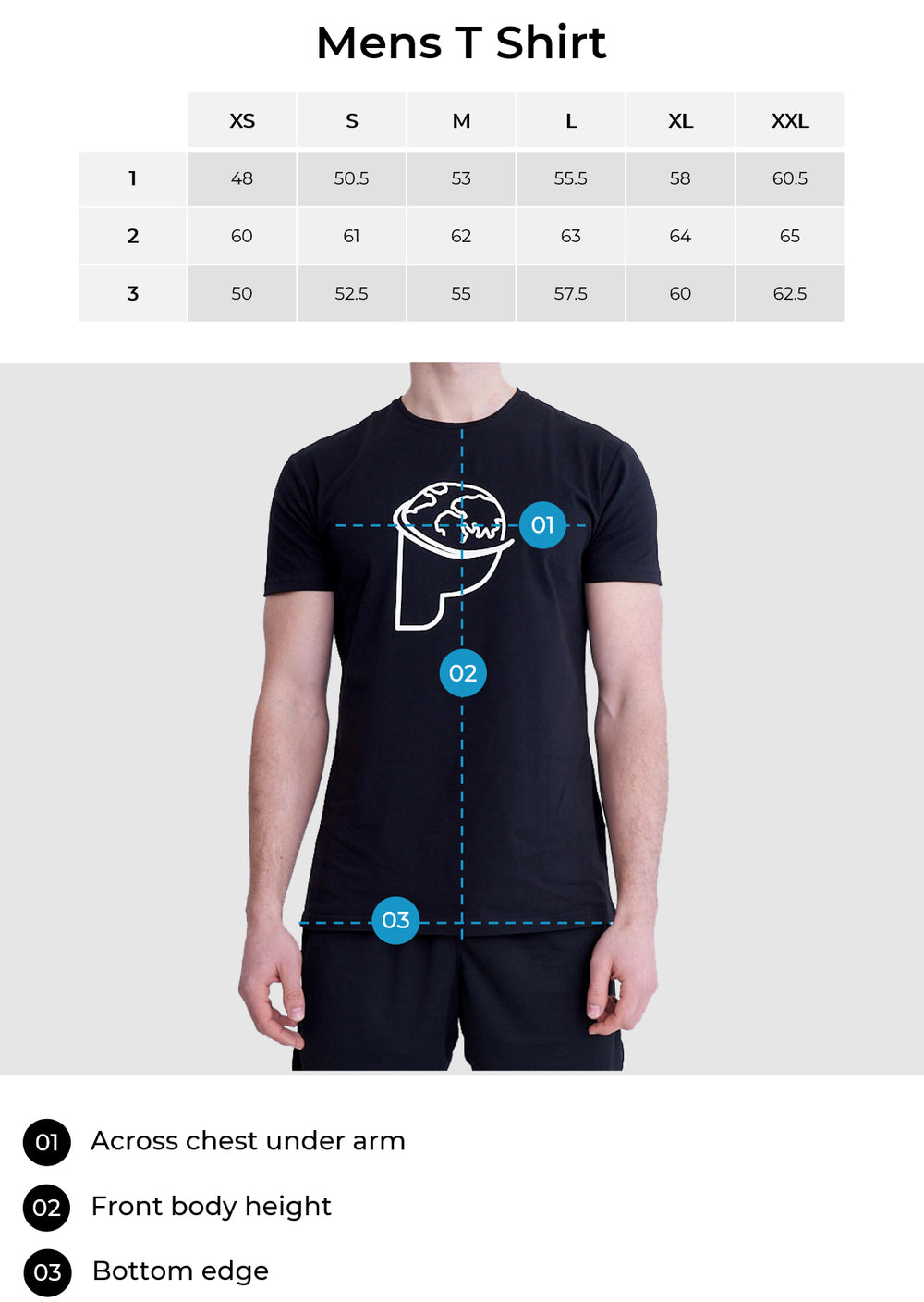 Tee Size Chart – Status Quo Clothing