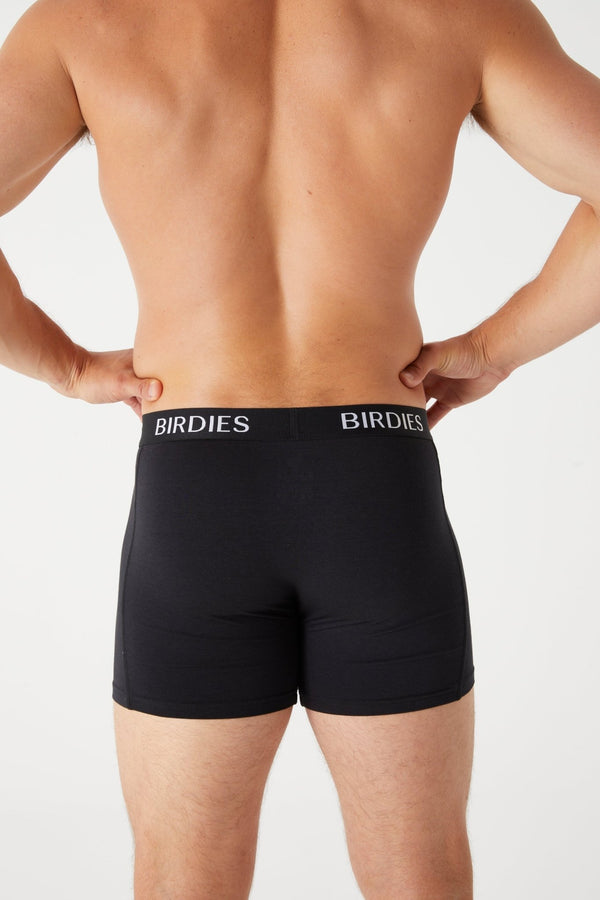 Men’s Bamboo Trunks (Long-Length Underwear) BLACK